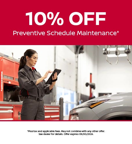 10% Off Preventive Schedule Maintenance