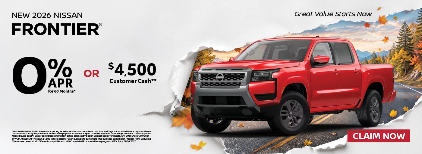 New 2026 Nissan Frontier 