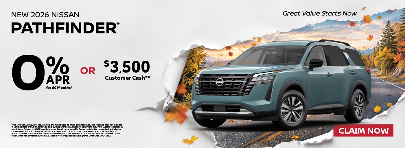 New 2026 Nissan Pathfinder